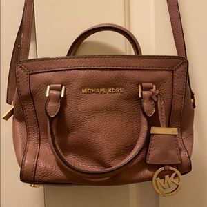 Michael KORS pink super soft leather crossbody